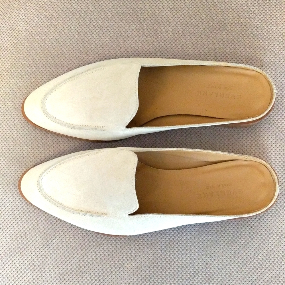 EVERLANE Suede Modern Loafer Mule - Picture 2 of 8